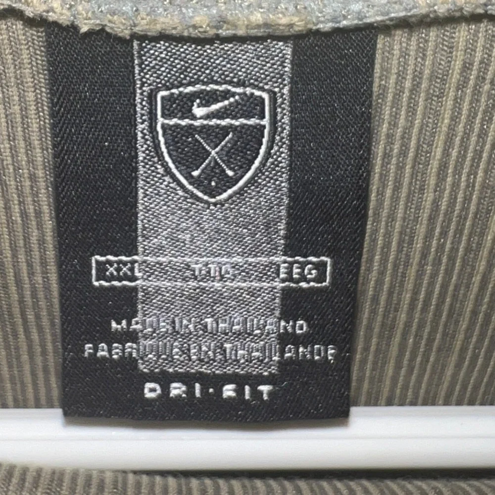 Nike Golf Dri-FIT Mock Neck Shirt Men's XXL Bears GC Best Long Sleeve Ribbed Tan